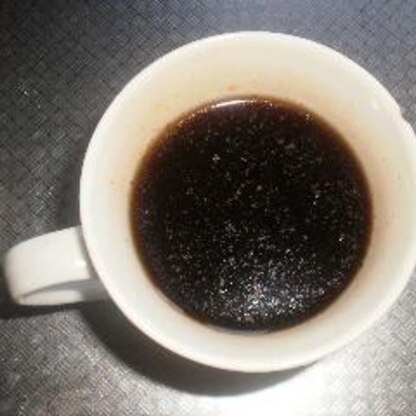 シナモンコーヒー美味しい＾＾私はブラックで頂きましたがコーヒー好きなのでもう最高です★シナモンてパワフル効果があるんですね　お勉強になりました
